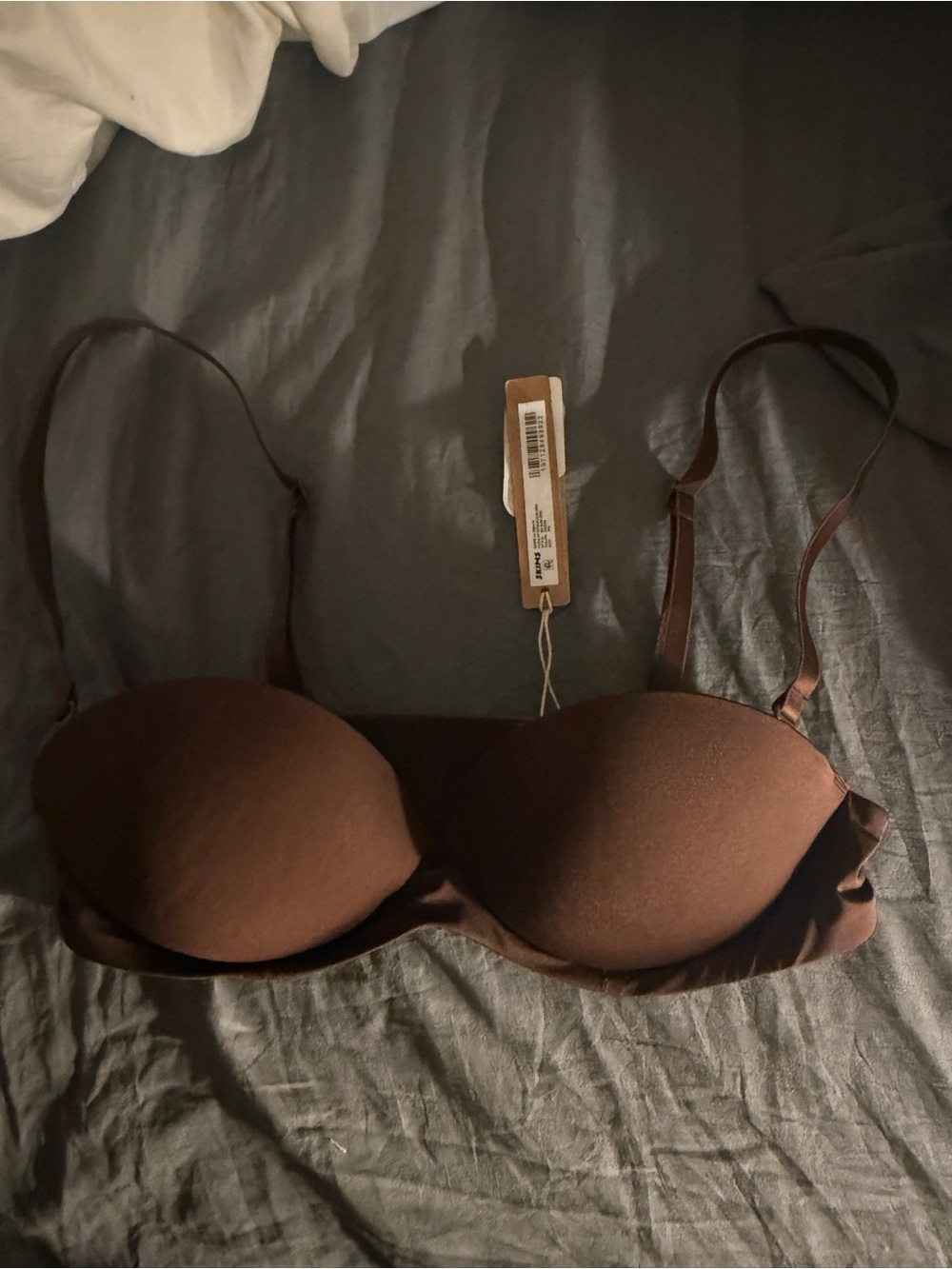 SKIMS Molded Strap Bra - Chocolate
